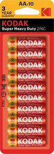 Bateria Kodak ZINC super heavy duty AA battery (10 pack)