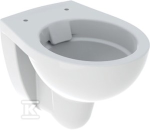 Miska wisząca WC Rekord ustępowa lejowa, Rimfree, krótka 48 cm