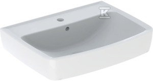 Umywalka Rekord kształt geometryczny B55cm H17.5cm T42cm z otworem na