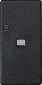 Klawisz 45x22,5 łącznika zwiernego z podświetleniem, grafit