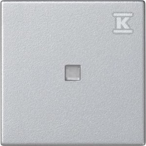 Klawisz 45x45 łącznika zwiernego z podświetleniem, aluminium