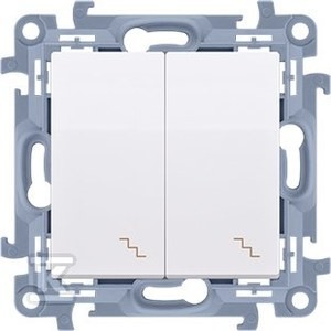 Łącznik schodowy podwójny (moduł) 10 AX, 250 V~, zaciski śrubowe,