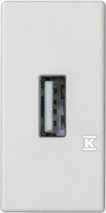 Płytka K45/2 złącza USB typ A żeńskie 22,5x45mm + gniazdo,