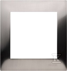 Ramka 1-krotna Metalowa Inox - IP20 / IP44, inox Simon54
