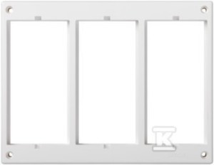 Ramka 3-modułowa, biały    SM302/9  Ramki,