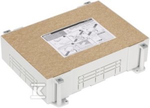 Kaseta prostokątna do wylewki z tworzywa SF, głębokość regulowana:80mm do10mm,