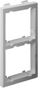 Adapter CIMA na 2 moduły K45 (45x45mm) pionowo, aluminium Connect