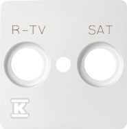 Pokrywa gniazda RTV-SAT, biała Simon 82    82097-30