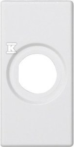 Płytka K45/2 22,5x45mm z otworem fi 14mm, biały