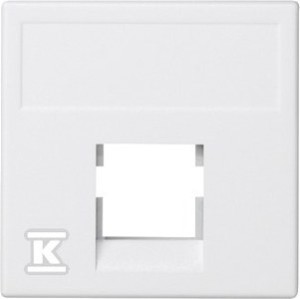 Płytka K45 1-krotna RJ 3 moduły biały