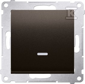 Łącznik jednobiegunowy z podświetleniem LED (moduł) 16AX, 250V AC, zaciski