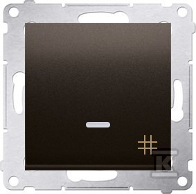 Łącznik krzyżowy z podświetleniem LED (moduł) 10AX, 250V AC, szybkozłącza,