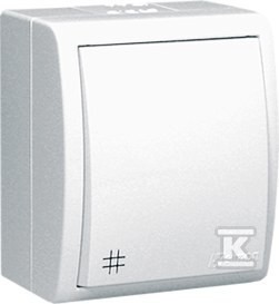 Łącznik krzyżowy n/t IP54 podświetlany AQW7L/11 Aquarius biały