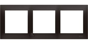 Ramka 3-krotna uniwersalna IP20 / IP44, antracyt Simon54