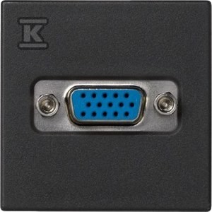 Płytka K45 złącza VGA (D-Sub 15) 45x45mm + wkład, zaciski