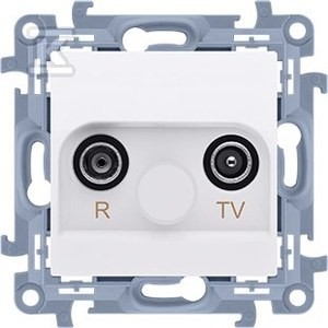 Gniazdo antenowe R-TV przelotowe (moduł) tłum. TV i R: 10