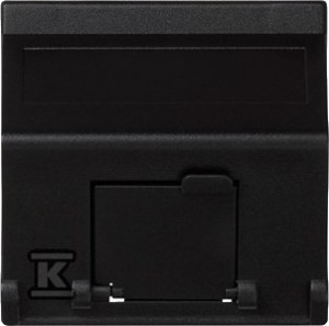 Płytka K45 1-krotna RJ z osłoną skośna, do adapterów MD,