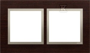 Ramka 2-krotna Nature-Drewno, ZŁOTE WENGE, IP20/IP44' ('IP44-zastosować uszczelki DUN2), SIMON54