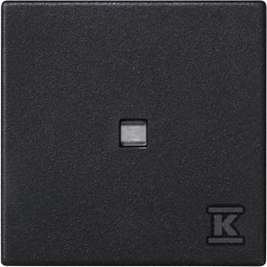 Klawisz 45x45 łącznika zwiernego z podświetleniem, grafit