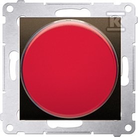 Sygnalizator świetlny LED ? światło czerwone (moduł) 230V AC, brąz