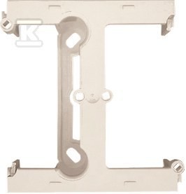 Element rozszerzający puszkę pojedynczą składaną do ramek wielokrotnych.Głębokość 40 mm,