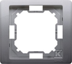 Ramka 1-krotna, stal inox, BASIC NEOS    BMRC1/21