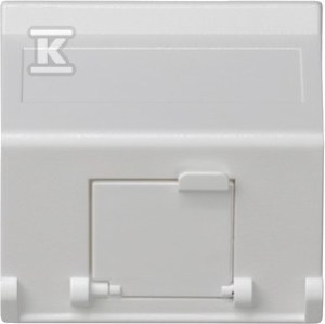 Płytka K45 1-krotna RJ z osłoną skośna, do adapterów MD,