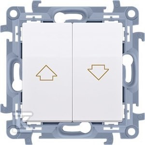 Łącznik żaluzjowy (moduł) 10 A, 250 V~, zaciski śrubowe, biały