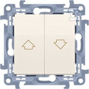 Łącznik żaluzjowy (moduł) 10 A, 250 V~, zaciski śrubowe, beż