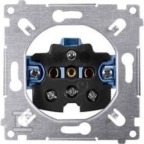 Gniazdo wtyczkowe z uziemieniem (mechanizm) 16A, 250V~, zaciski śrubowe SIMON54
