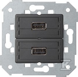 Gniazdo 2xUSB (2.0) typ A, żeńskie, SIMON82