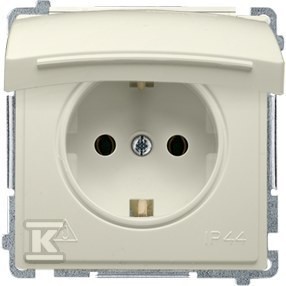 Gniazdo wtyczkowe Schuko do wersji IP44 (moduł) 16A, 250V~, zaciski