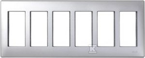 Ramka obudowy S500 6-modułowa, 12x K45, aluminium, SIMON500