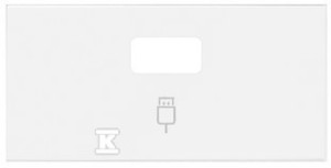 Pokrywa do gniazda USB pojedynczego (mechanizm 1/2), biały mat, SIMON100