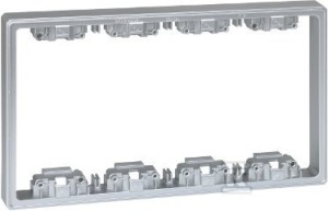 Element pogłębiający do obudów podtynkowych i natynkowych S500 4-modułowych, aluminium,