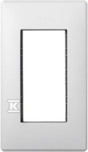 Ramka obudowy S500 1-modułowa, 2x K45, czysta biel, SIMON500 o