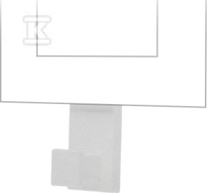 Wieszak pojedynczy - pasuje do ramek Line: Aluminium mat, SIMON55