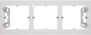Puszka natynkowa 3-krotna do ramek LINE/DUO. Wyokość: 40mm: Jasnoszary mat,