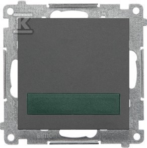 Sygnalizator świetlny LED – światło zielone (moduł) 230 V~: Grafitowy