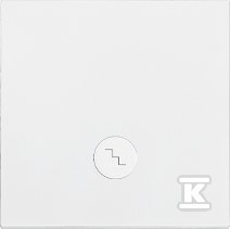 Klawisz pojedynczy z oczkiem z piktogramem schody do: SW6M: Biały