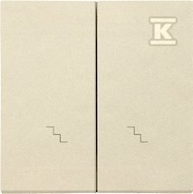 Klawisz podwójny z piktogramami schody do: SW6/2WM: Szampański mat, SIMON55