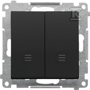 Łącznik krzyżowy podwójny z podświetleniem (moduł) 10 AX, 250 V~,