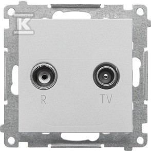 Gniazdo antenowe R-TV zakończeniowe 10 dB do gniazd przelotowych (moduł).