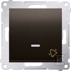 Przycisk ?dzwonek? z podświetleniem LED (moduł) 10AX, 250V AC, szybkozłącza,