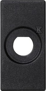 Płytka K45/2 22,5x45mm z otworem fi 10mm, grafit