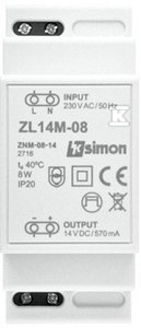 Zasilacz LED modułowy 14V, DC, 8W, SIMON54