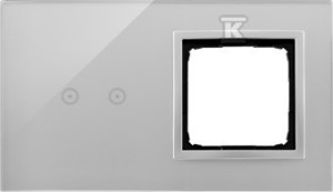 Panel dotykowy S54 Touch, 2 moduły, 2 pola dotykowe poziome