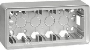 Puszka natynkowa 3-krotna, aluminium, SIMON82    8200770-093 w