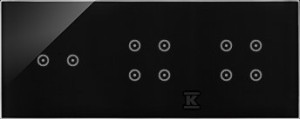 Panel dotykowy S54 Touch, 3 moduły, 2 pola dotykowe poziome
