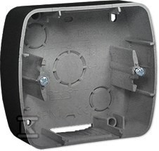 Puszka pojedyncza natynkowa IP20, aluminiowy, AKORD    APN1/26